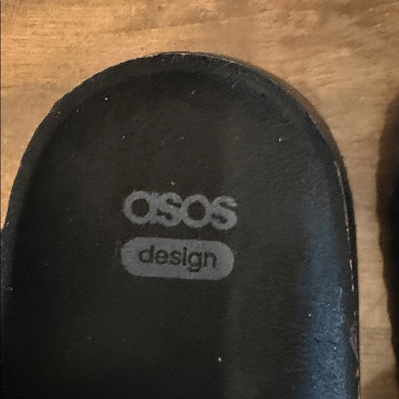 Asos Design Black Double Buckle Women’s platform Sandals size 9 - Picture 4 of 8